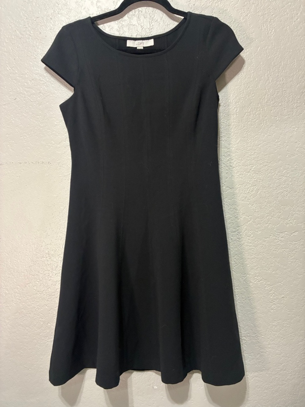 LOFT Black A-Line Kids Dress with Cap Sleeves
